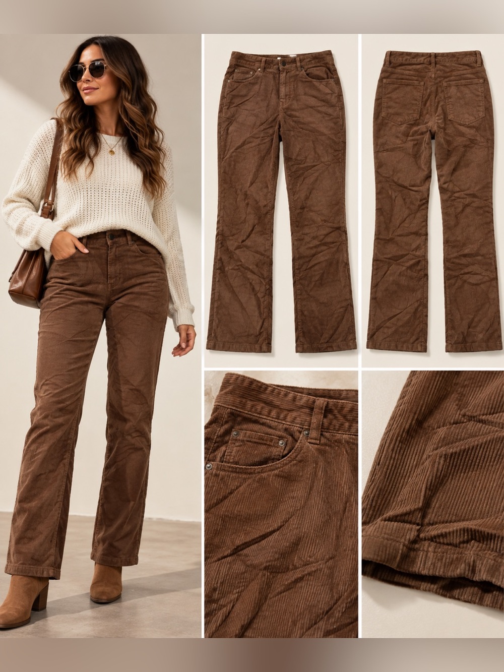 Chadwicks Brown Corduroy Bootcut Pants